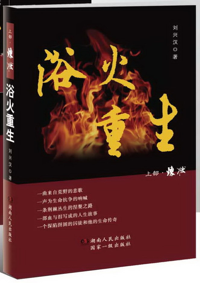 自传体长篇小说《浴火重生之上部〈炼狱〉》封面（刘兴汉 著）