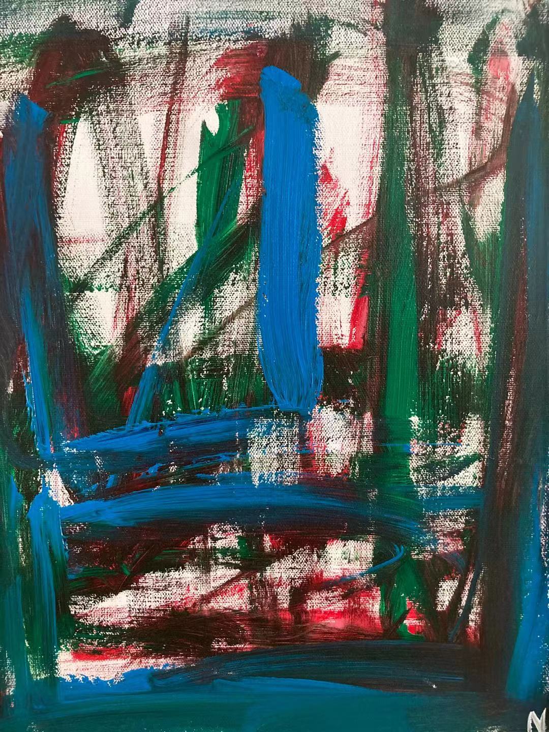 5、38x56cm纸本丙烯《无题》