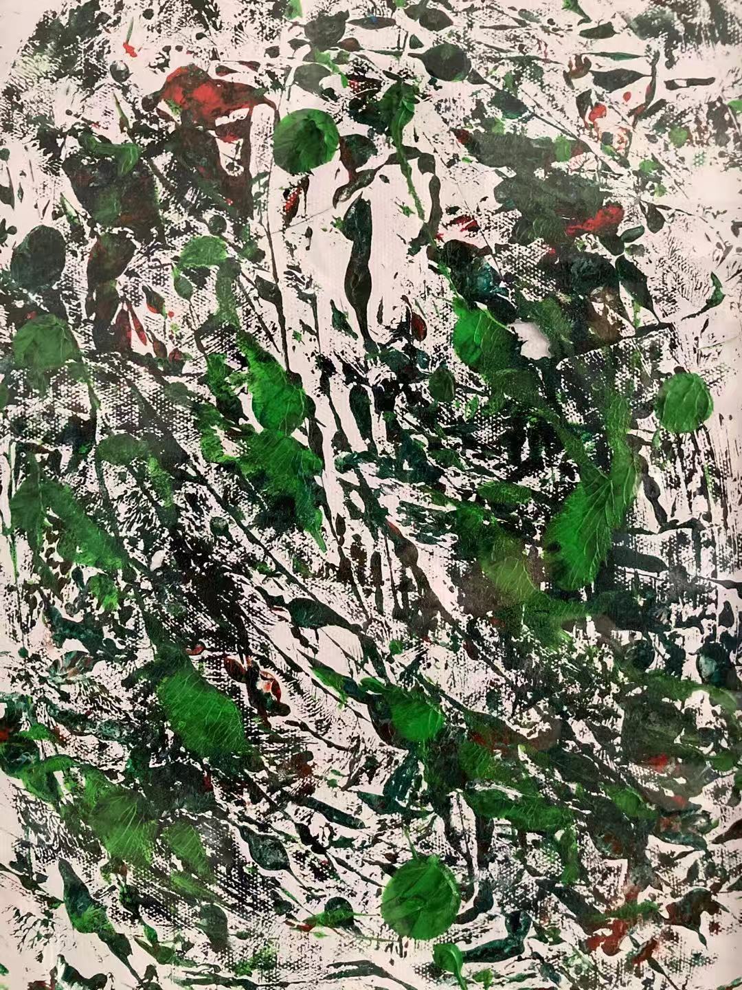 9、38x56cm纸本丙烯《第七次站立》