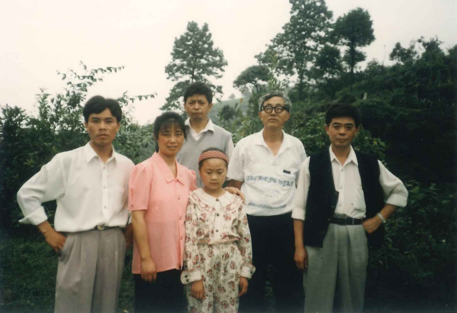 1990年代，与刘映春老师（右二）张承明、陆霖广（已逝）等文友。