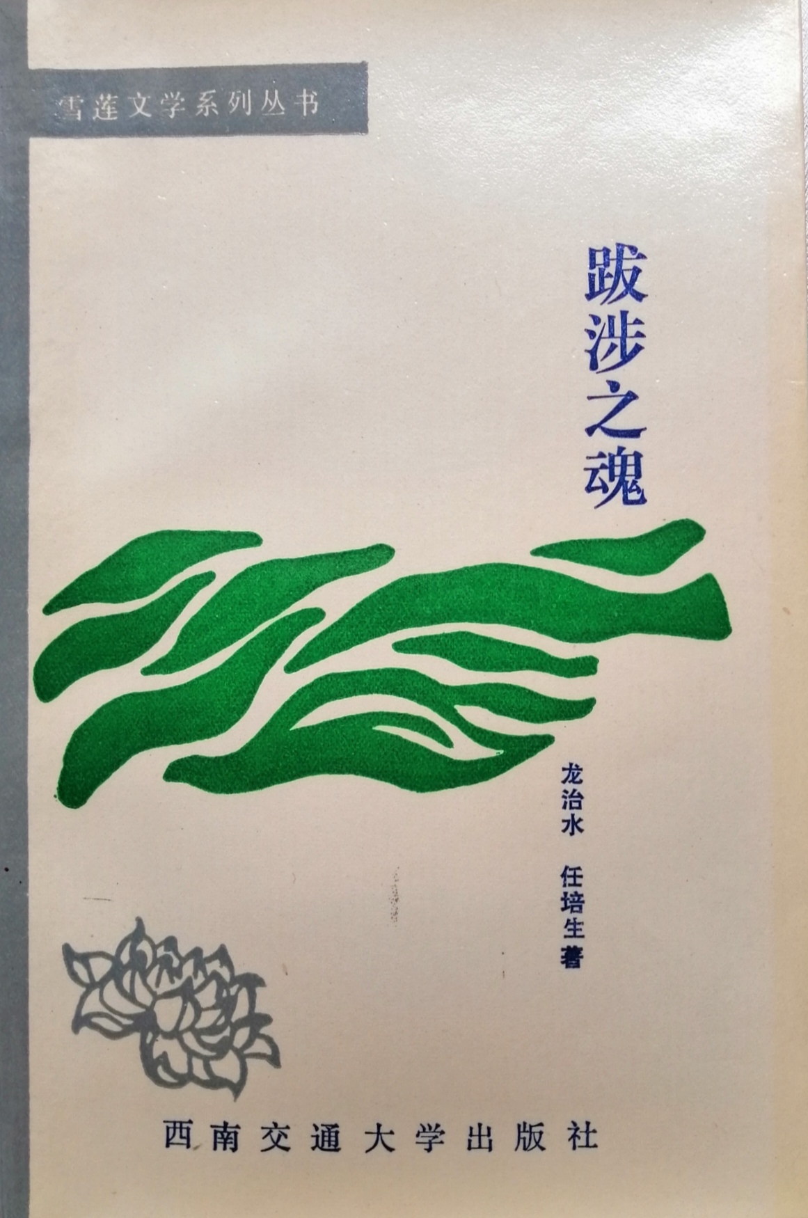 散文诗散文合集《跋涉之魂》封面（龙治水任培生 合著）