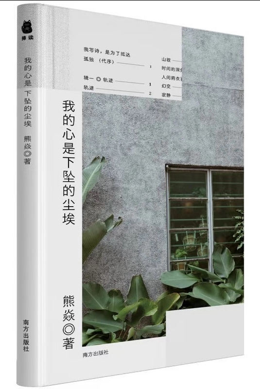 诗集《我的心是下坠的尘埃》封面（熊焱 著）